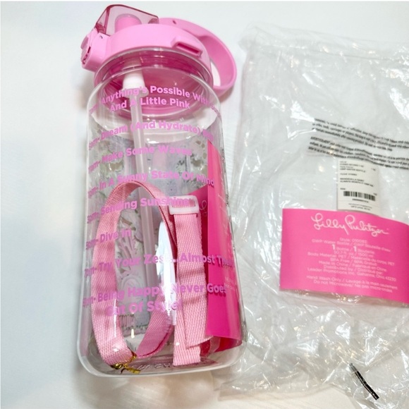 Lilly Pulitzer 1.5 Liter Water Bottle Mandevilla Baby Always Worth It - Picture 6 of 9
